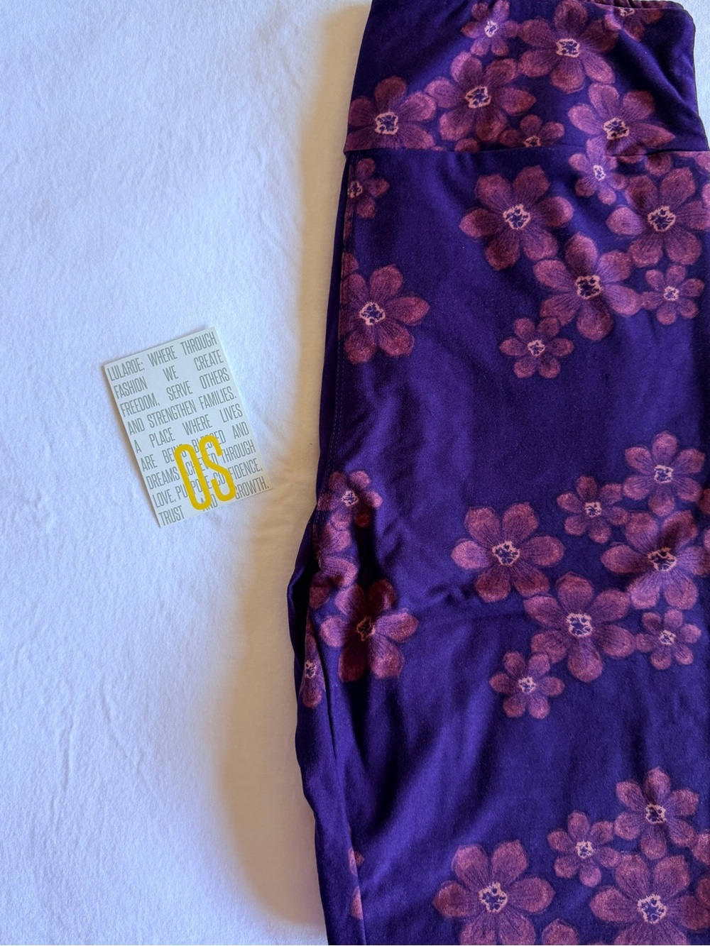 LuLaRoe Purple Floral Leggings